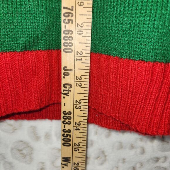 "All the Jingle Ladies" Light Up Christmas Sweater Sequin Bling MEDIUM - Picture 6 of 6